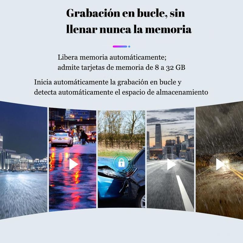 DVR para Auto y Moto con Pantalla Android y ADAS - Dash Cam con Alerta de Radar y Grabación en Full HD para Coche, Camión o Moto.HOGAWAY
