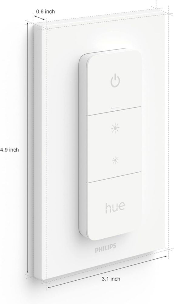Interruptor regulador inteligente Philips Hue White paquete de 1 con control remoto