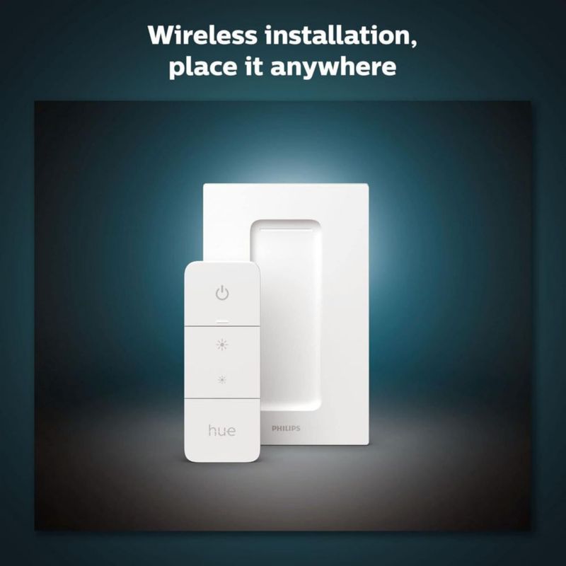 Interruptor regulador inteligente Philips Hue White paquete de 1 con control remoto