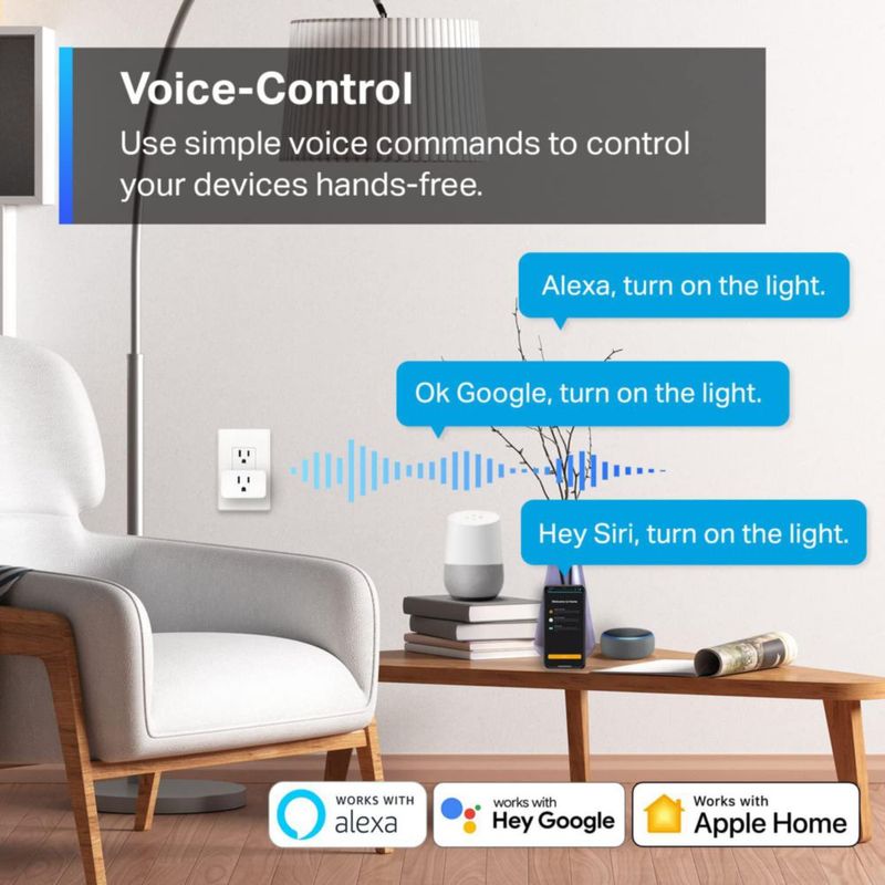 Smart Plug TP-Link Tapo P125 Apple HomeKit 15 A/1800 W blanco paquete de 4