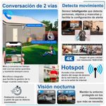 VAK Video Camara de seguridad Exterior Doble lente W43 5G wifi IA luz nocturna