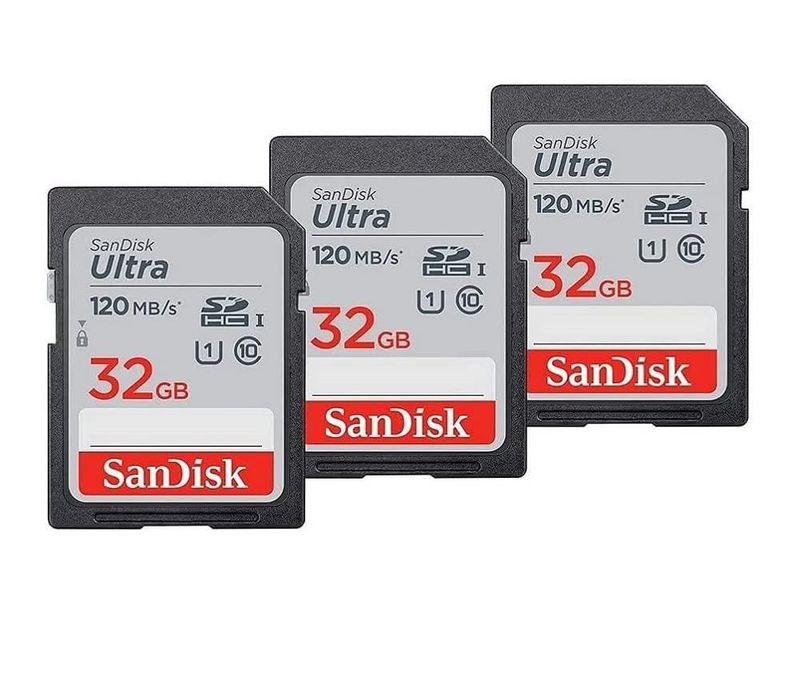 Tarjeta de memoria SanDisk Ultra SDHC UHS-I 32 GB paquete de 3