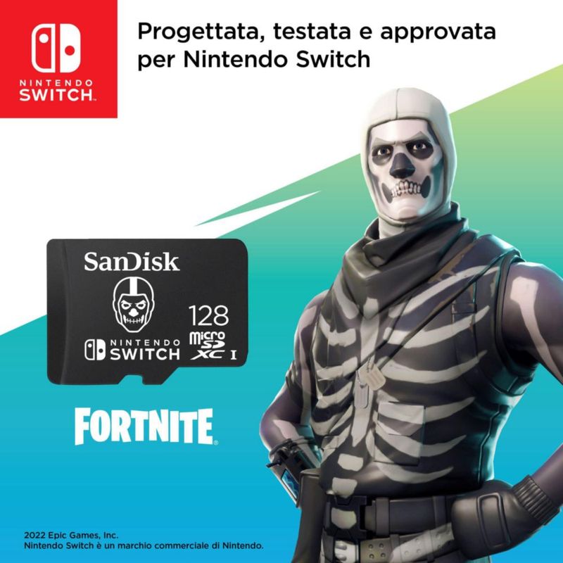 Tarjeta de memoria SanDisk 128GB microSDXC para Nintendo Switch