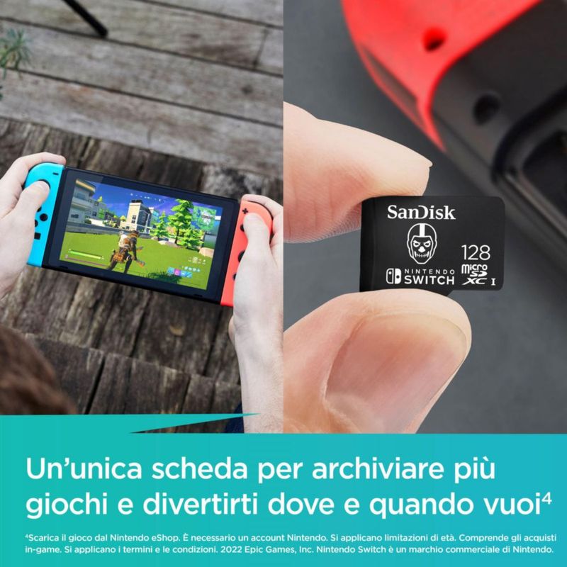 Tarjeta de memoria SanDisk 128GB microSDXC para Nintendo Switch