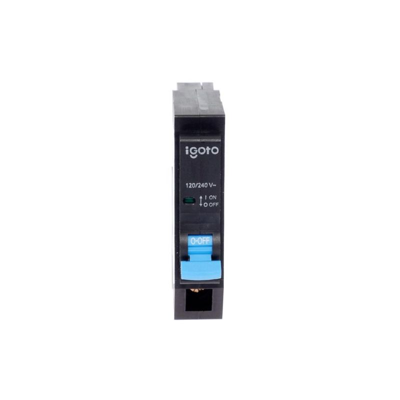 Interruptor Termomagnético 1 Polo 40 A 120–240V 10kA Protección contra Sobrecarga y Cortocircuito