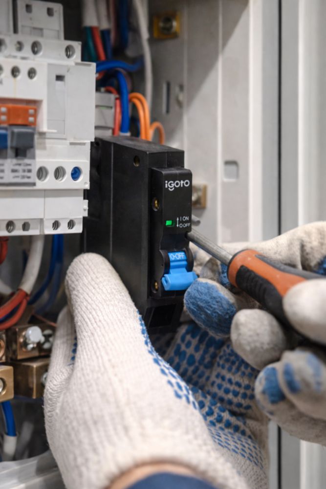 Interruptor Termomagnético 1 Polo 40 A 120–240V 10kA Protección contra Sobrecarga y Cortocircuito