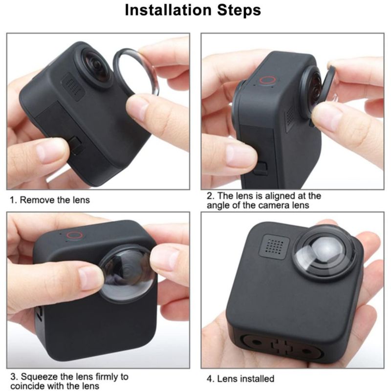 Kit de protectores de lentes FitStill para cámara de acción Go Pro MAX