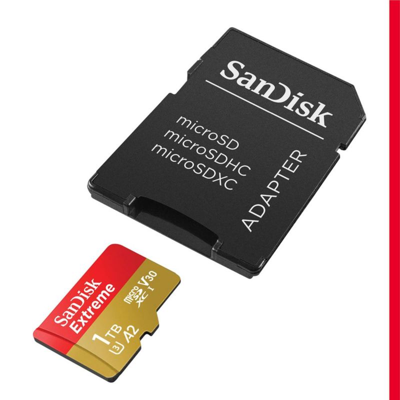 Tarjeta de memoria SanDisk Extreme microSDXC UHS-I de 1 TB con adaptador