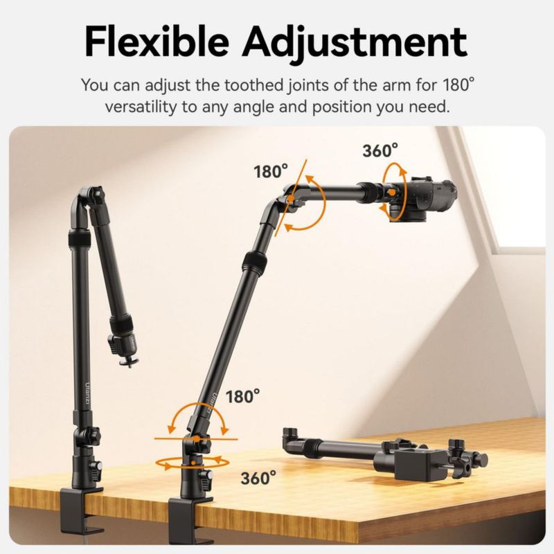Soporte de escritorio para cámara ULANZI ZJ02 Overhead Magic Arm 98 cm