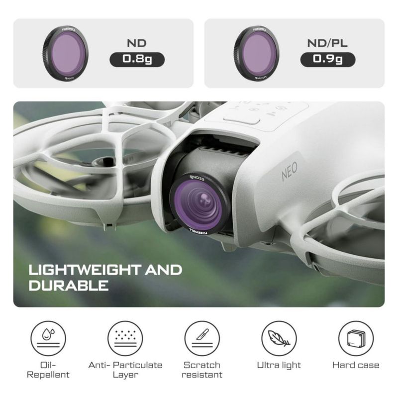 Filtros magnéticos FREEWELL para DJI Neo Bright Day paquete de 3