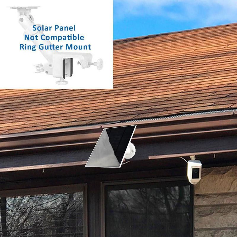 Cargador de panel solar KAROTTO para Ring Stick Up Cam/Pro paquete de 2