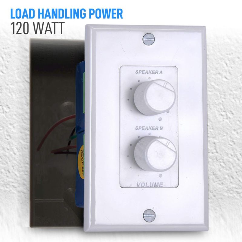 Altavoces de pared Pyle Home PVCD15 de 120 W con control de volumen dual