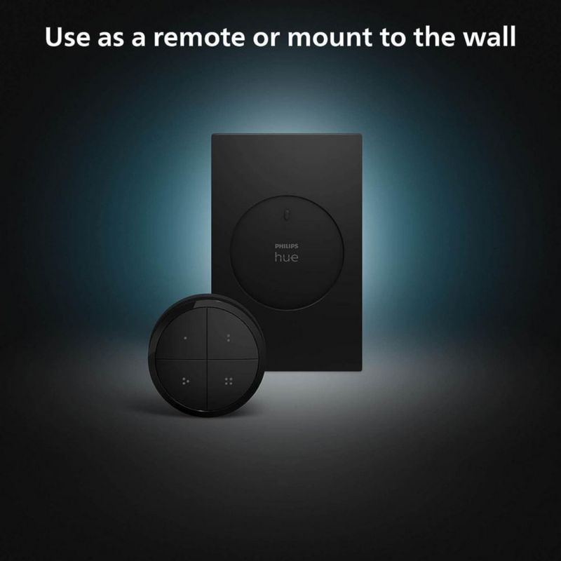 Interruptor de luz Philips Hue Wall Tap Dial portátil negro paquete de 1