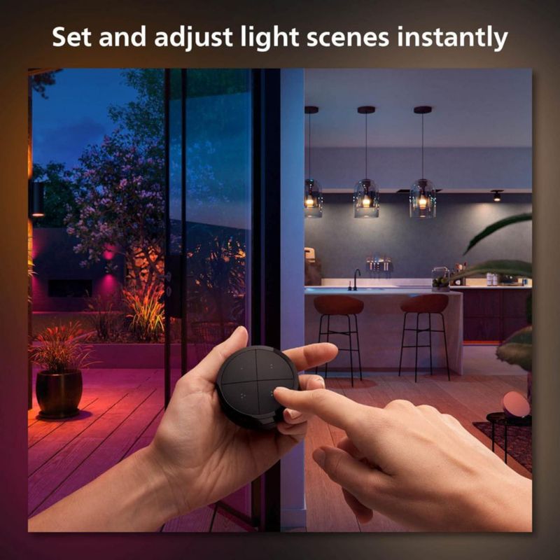 Interruptor de luz Philips Hue Wall Tap Dial portátil negro paquete de 1