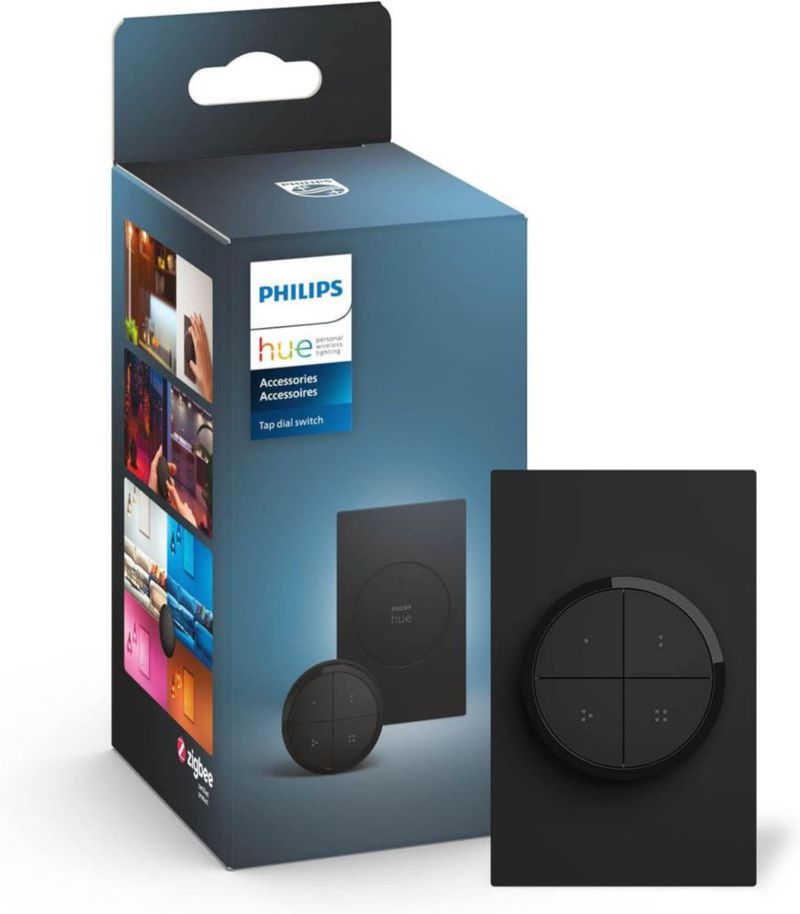 Interruptor de luz Philips Hue Wall Tap Dial portátil negro paquete de 1
