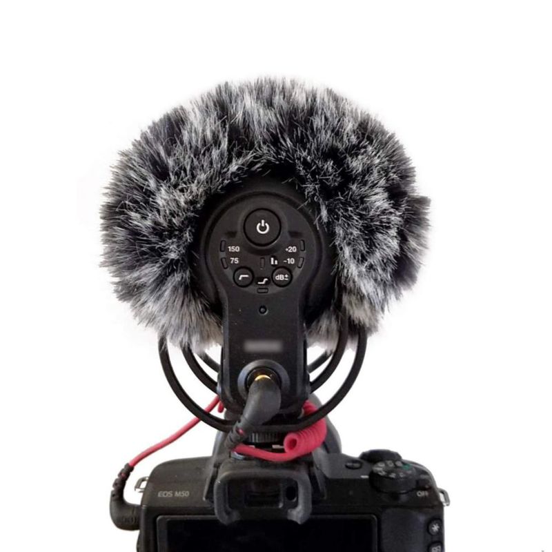 Protector de viento Furry para micrófono de cámara Rode VideoMic Pro+