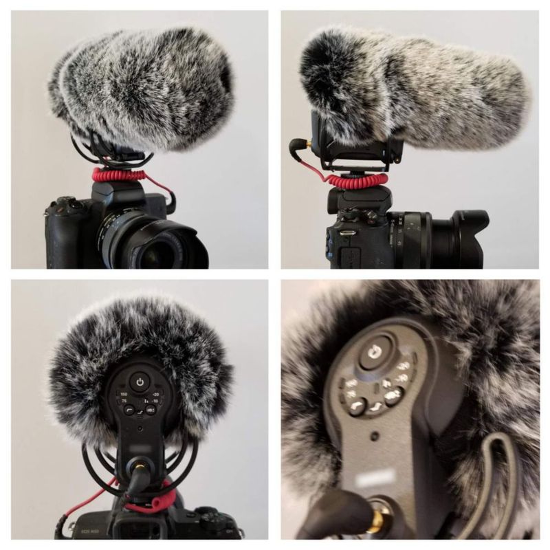 Protector de viento Furry para micrófono de cámara Rode VideoMic Pro+