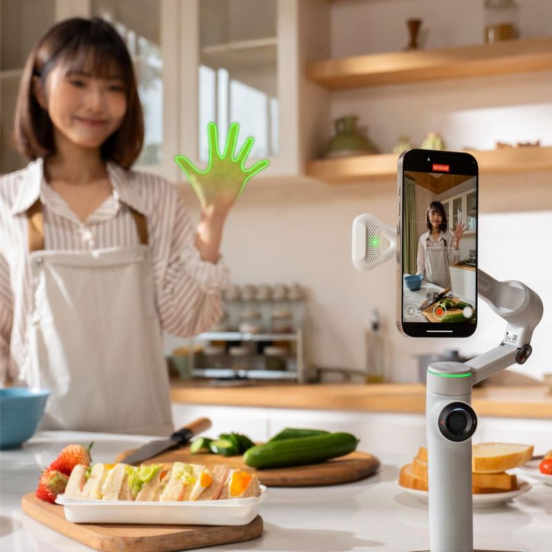Rastreador de IA Gimbal Insta360 Flow 2 Pro para smartphone