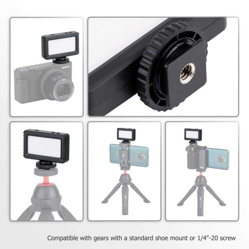 Luz LED de vídeo KIWIFOTOS Mini para Sony ZV-E10 II ZVE10 ZV-1F