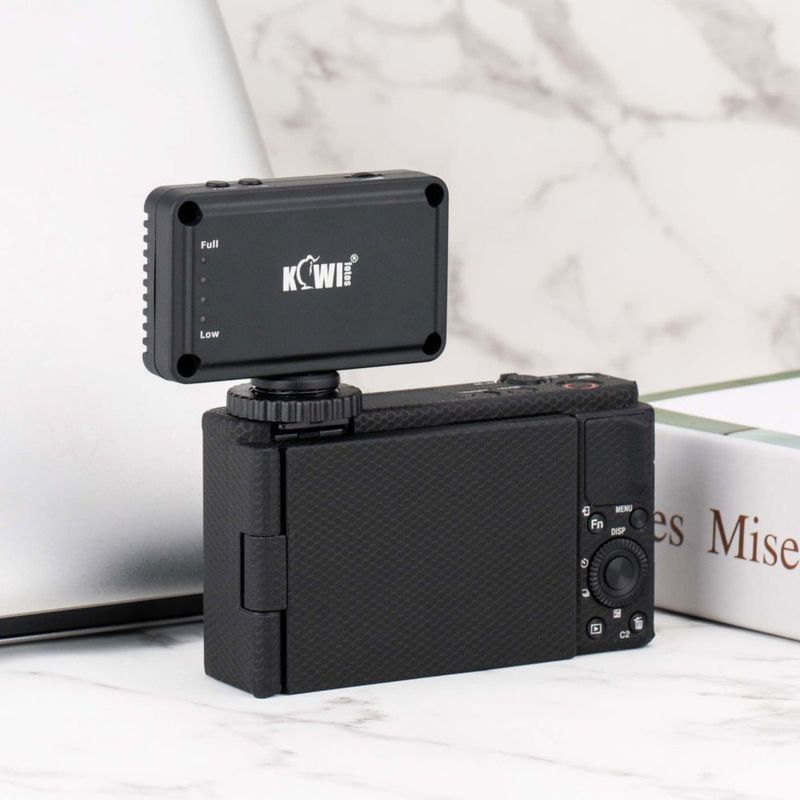 Luz LED de vídeo KIWIFOTOS Mini para Sony ZV-E10 II ZVE10 ZV-1F