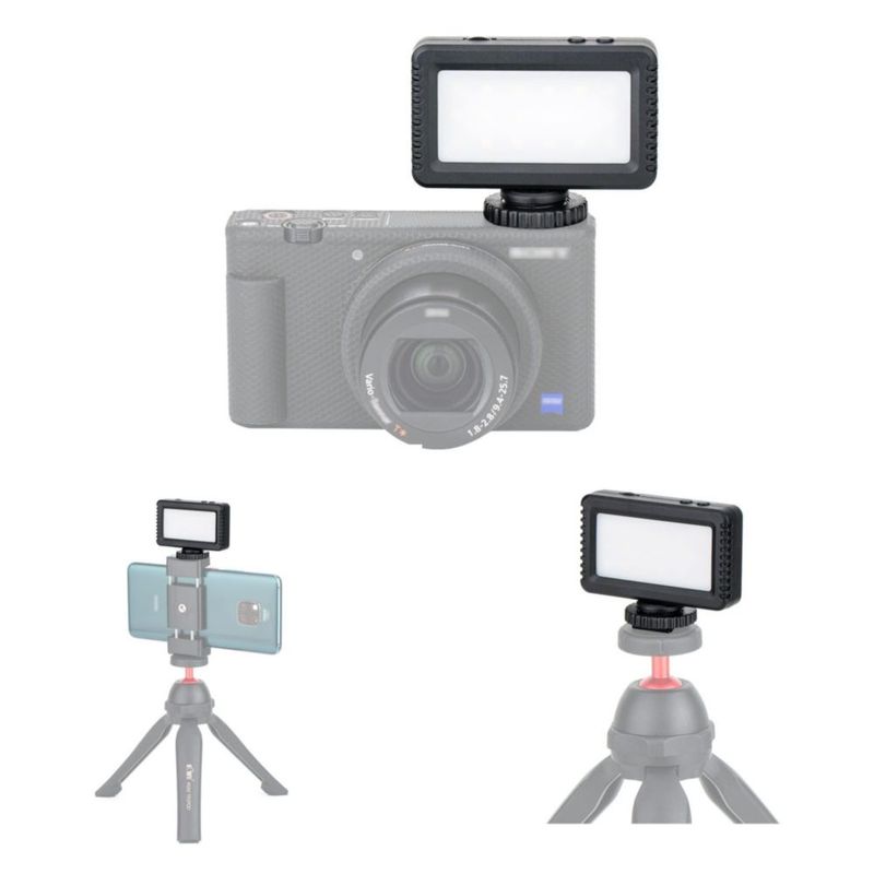 Luz LED de vídeo KIWIFOTOS Mini para Sony ZV-E10 II ZVE10 ZV-1F