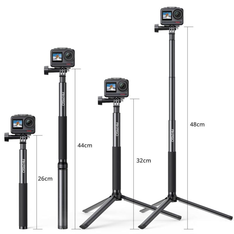 Accesorios para cámaras de acción AKASO Selfie Stick con trípode