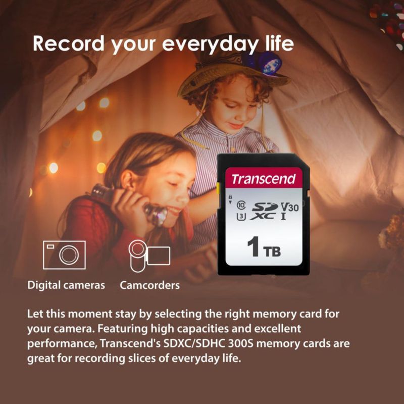 Tarjeta de memoria Transcend 64GB SDXC/SDHC 300S TS64GSDC300S