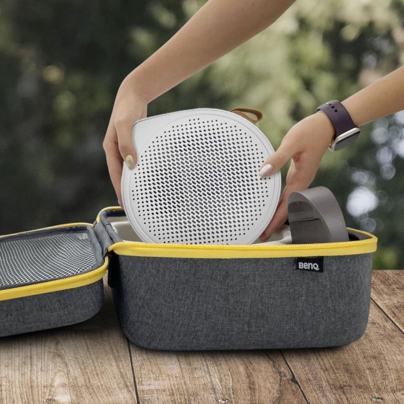 Funda de transporte para proyectores portátiles BenQ GV50 y GV31 con gran espacio