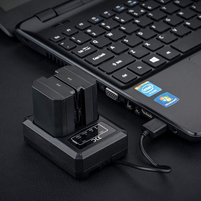 Cargador de batería JJC NP-FZ100 USB de doble ranura para cámaras Sony