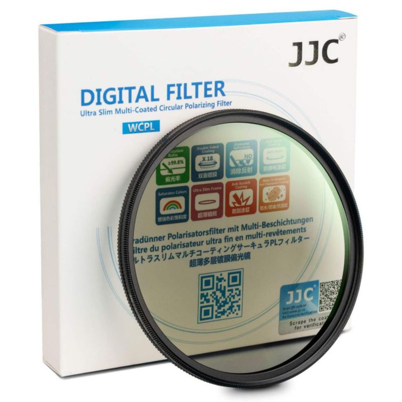 Filtro polarizador JJC Professional 43 mm HD 18 capas CPL