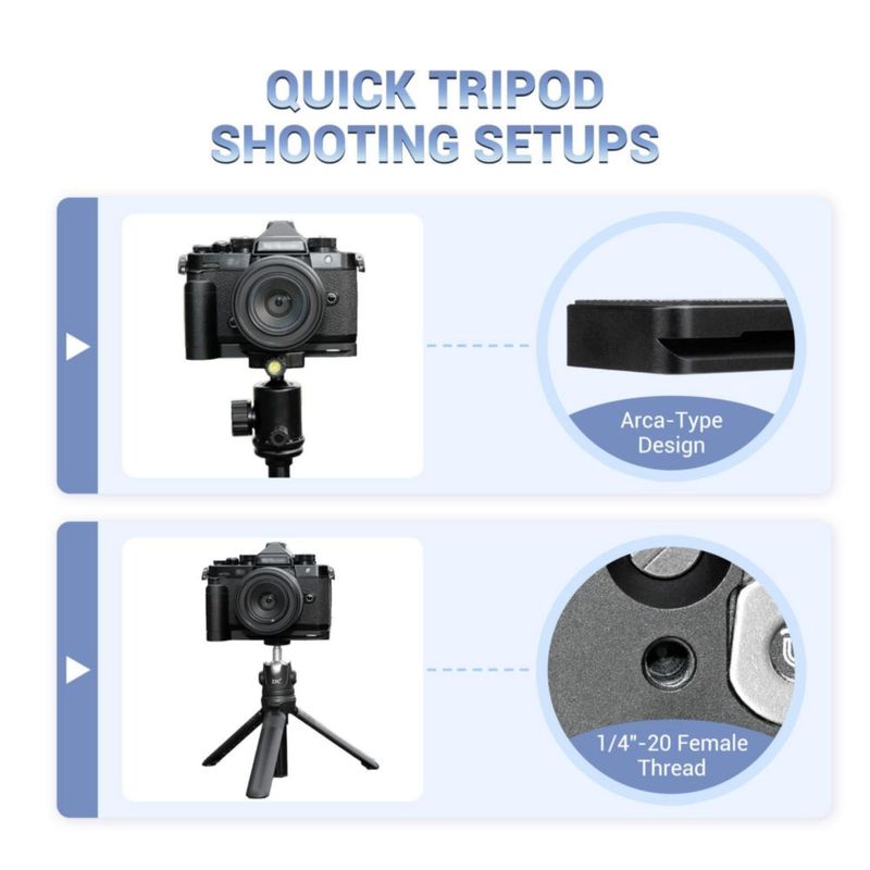 Soporte Hand Grip Secure Handle L para cámara Nikon Zf JJC