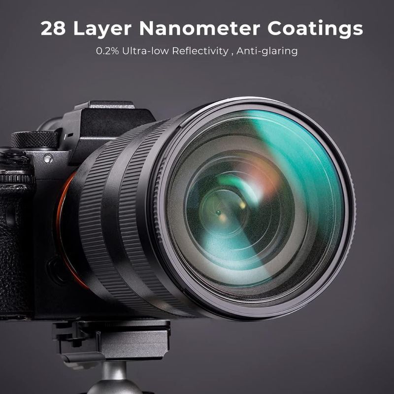 Filtro de lente K&F CONCEPT Black Diffusion 1/2 72mm Nano-X