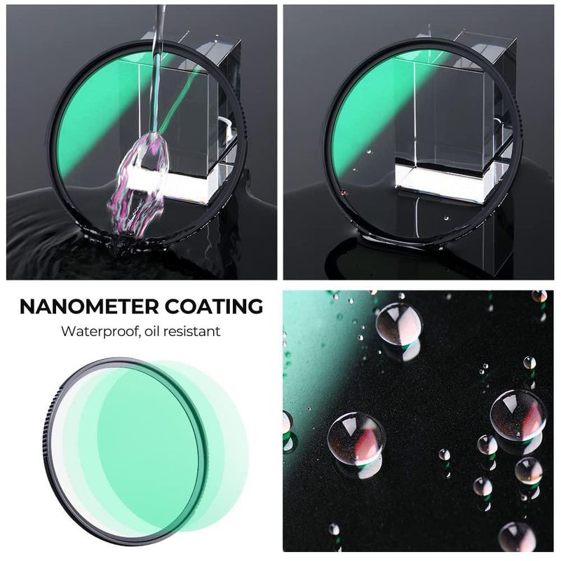 Filtro de lente K&F CONCEPT Black Diffusion 1/2 72mm Nano-X