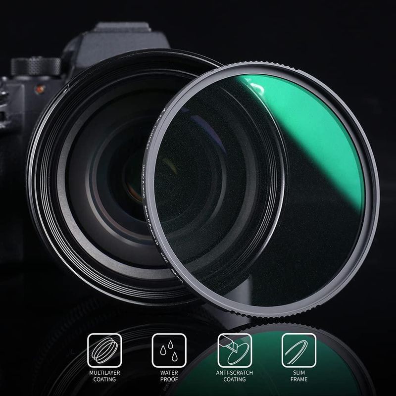 Filtro de lente K&F CONCEPT Black Diffusion 1/2 72mm Nano-X