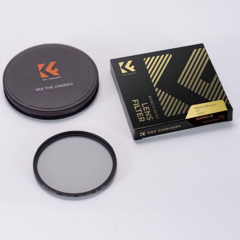 Filtro de lente K&F CONCEPT Black Diffusion 1/2 72mm Nano-X