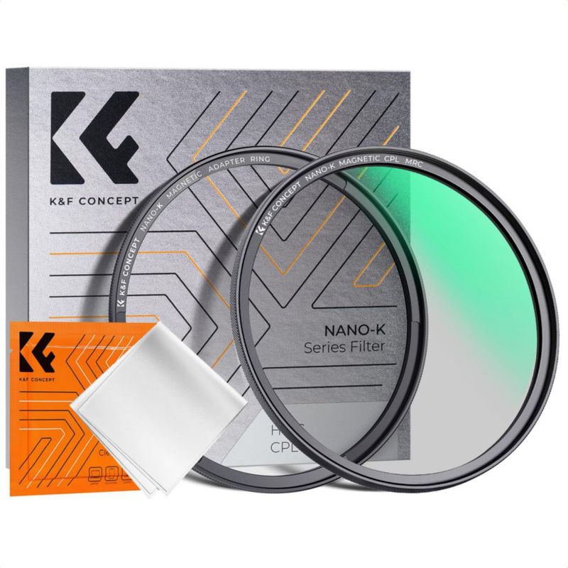 Filtro de lente polarizador circular magnético K&F CONCEPT 77 mm