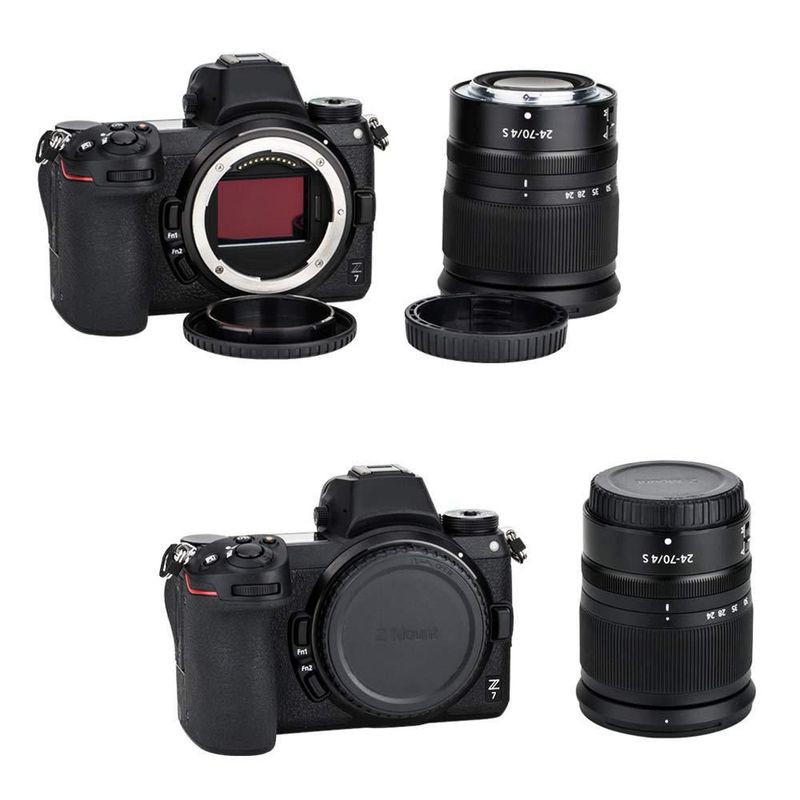 Tapa de cuerpo y tapa de lente trasera para cámara Nikon con montura Z (paquete de 2)