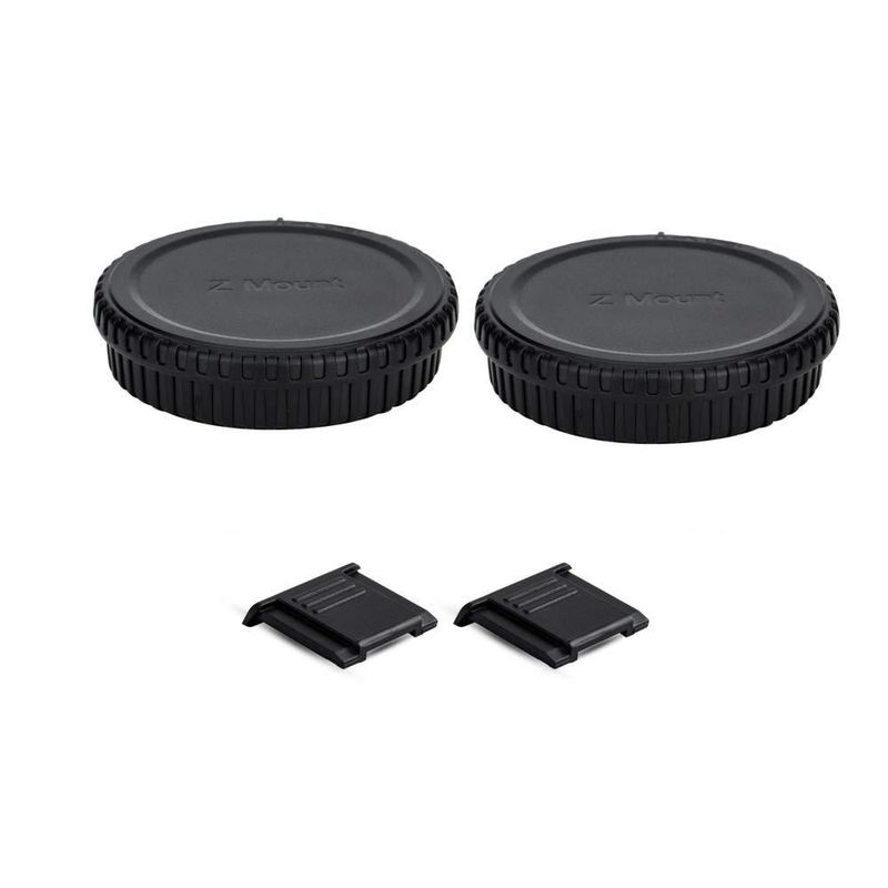 Tapa de cuerpo y tapa de lente trasera para cámara Nikon con montura Z (paquete de 2)