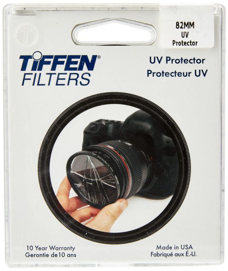 Filtro de Protección UV Tiffen 82UVP Slim 82mm para Lente de Cámara