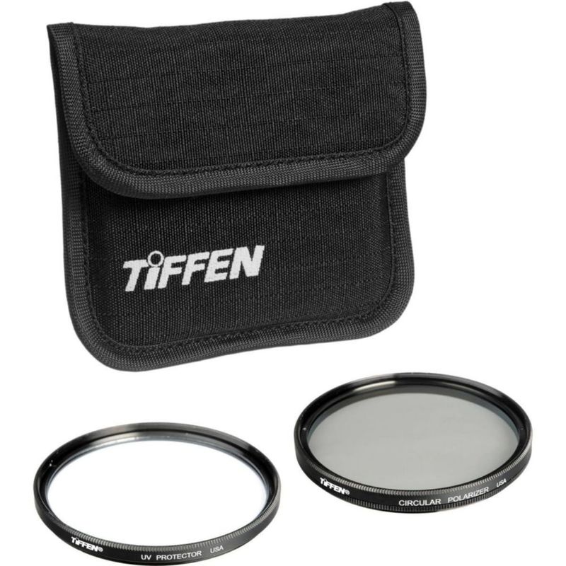 Polarizador circular y UV Filter Tiffen de 62 mm para fotos paquete doble