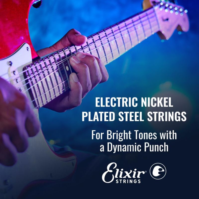 Cuerdas para guitarra eléctrica Elixir Nanoweb Coating Barítono