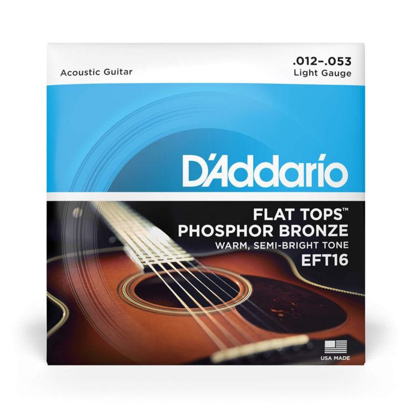Cuerdas para guitarra D'Addario Acoustic Flat Tops Phosphor Bronze