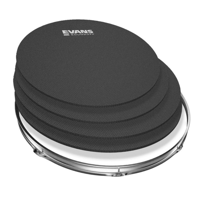 Paquete de silenciadores para batería Evans SoundOff Standard SO-2346 color negro