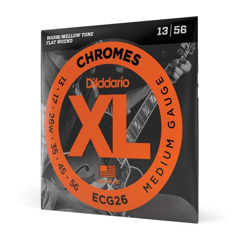 Cuerdas para guitarra eléctrica D'Addario XL Chromes ECG26 Medium