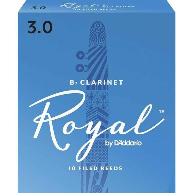 Cañas para clarinete D'Addario Woodwinds Royal Bb paquete de 10 unidades Strength 3.0