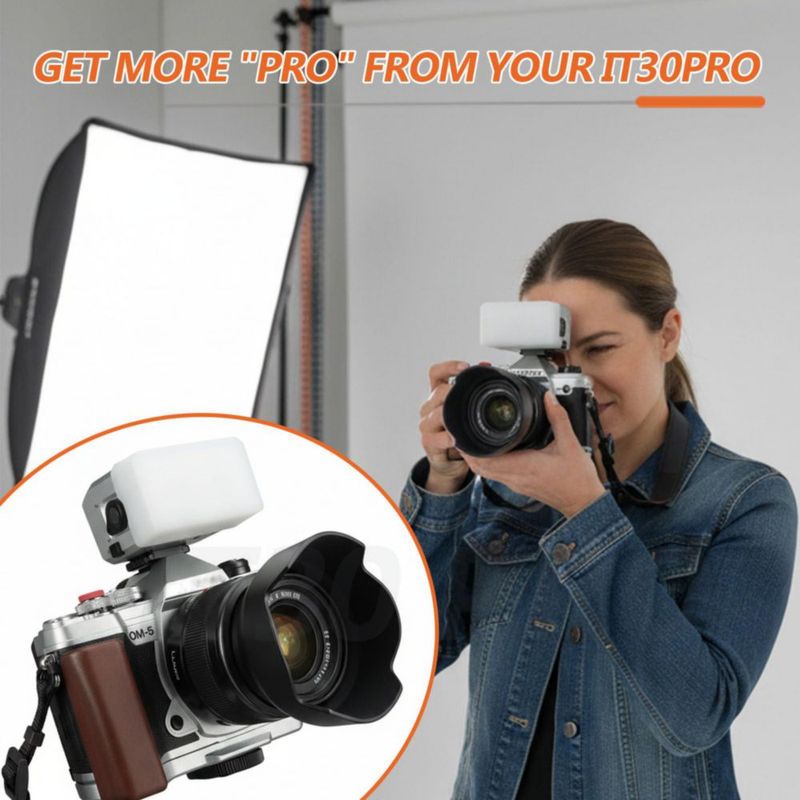 Difusor de Flash MOORDIEL IT30 Pro Iluminación Suave 2 Unidades