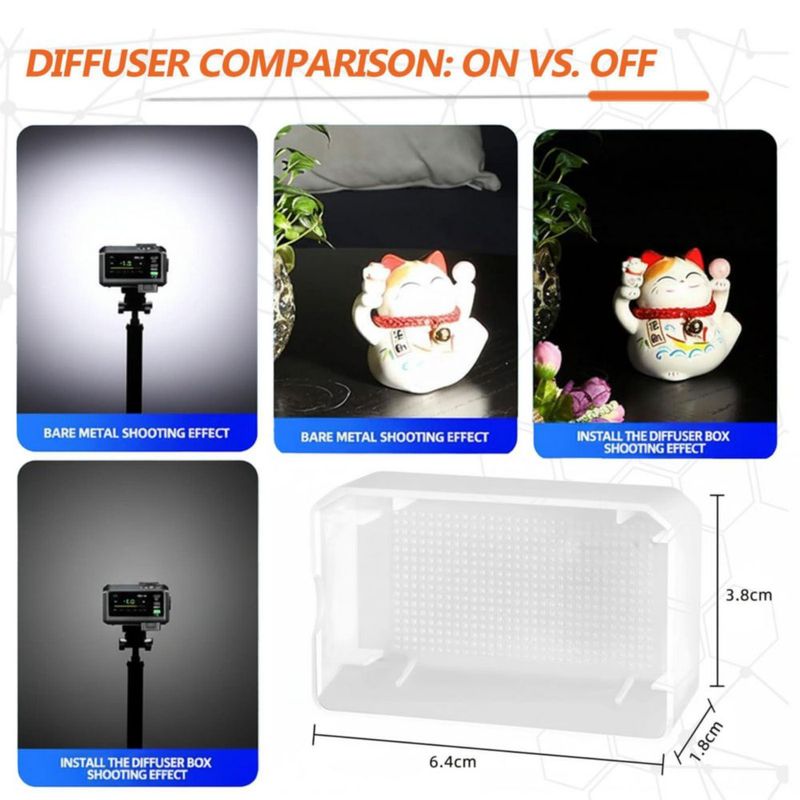 Difusor de Flash MOORDIEL IT30 Pro Iluminación Suave 2 Unidades