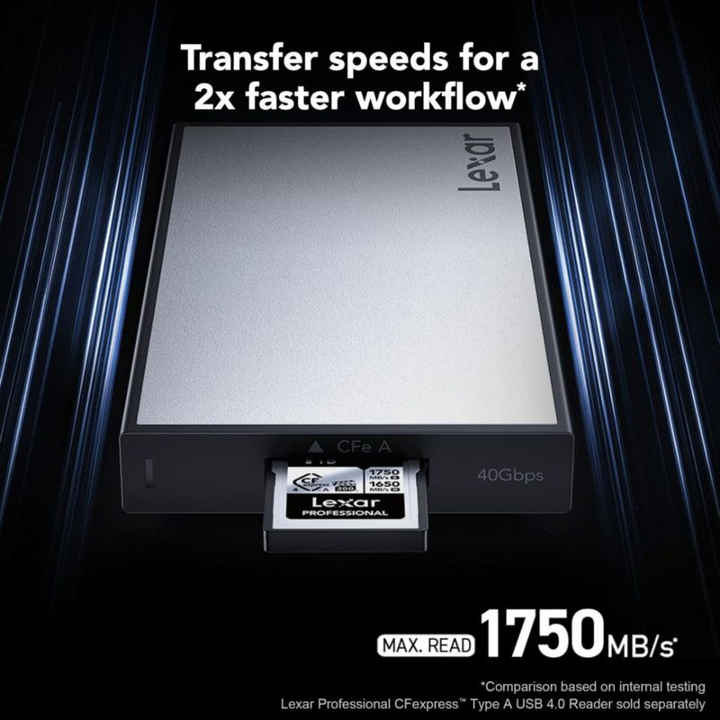 Tarjeta de memoria Lexar 256GB Professional CFexpress Type A Silver