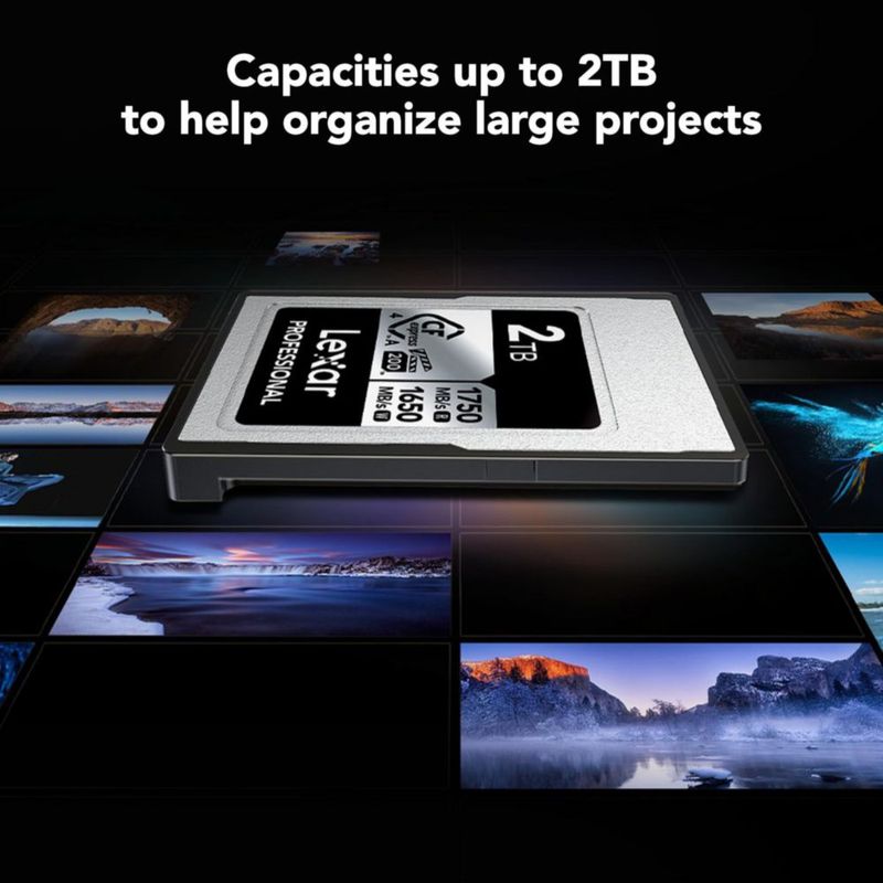 Tarjeta de memoria Lexar 256GB Professional CFexpress Type A Silver