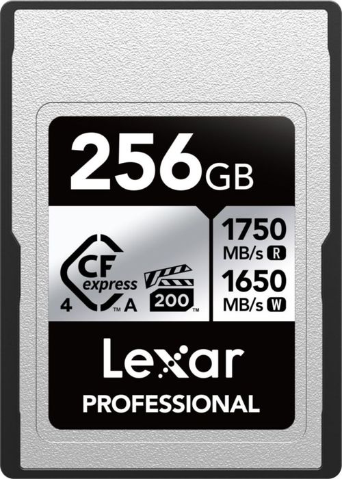 Tarjeta de memoria Lexar 256GB Professional CFexpress Type A Silver